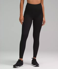 Fast and Free High-Rise Thermal Tight 28" *Pockets | Women's Leggings/Tights | lululemon Paris Capsule Wardrobe, Low Buy, Lululemon Collection, Figure Ice Skating, Black Lululemon Leggings, Lululemon Black Leggings, Free Mind, Running Tights, Lululemon Leggings