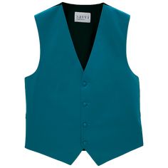 Ocean blue colored solid vest Classic Fitted Tank Vest, Blue Sleeveless Vest For Work, Blue Sleeveless Vest For Workwear, Blue Fitted Vest For Work, Blue Sleeveless Tank Top For Work, Fitted Blue Vest For Workwear, Blue Vest Top For Work, Fitted Solid Color Tank Vest, Casual Blue Vest For Work