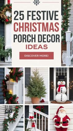 25 festive christmas porch decor ideas that are easy to make and fun for the whole family