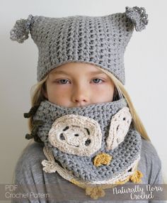 Crochet Pattern: Luna the Owl Hat and Cowl Set-Toddler, Child, & Adult Sizes-owl, dress-up, costume, hat, feather, cowl by NaturallyNoraCrochet on Etsy https://www.etsy.com/listing/385007768/crochet-pattern-luna-the-owl-hat-and Children Hats, Toddler Crochet, Owl Face, Weather Today, Owl Hat, Crochet Sandals, Knitting Fashion, Animal Hats, Knit Alpaca