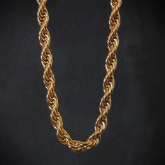 Rope Chain 10mm - Gold Dealers Stainless Steal, Fade Color, Rope Chain, Traditional Design, 18k Gold, Handmade Jewelry, Ring Size, Plating, Models