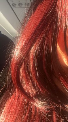 red hair is shown in this close up photo