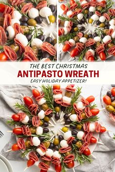 Need a super easy Christmas appetizer recipe? Look no further than this antipasto wreath! It’s as fun to make as it is to eat. Just a handful of ingredients, 15 minutes, and a little creativity are all you’ll need to make this Christmas recipe perfect for holiday parties. Christmas Antipasto, Christmas Wreath Appetizer, Antipasto Wreath, Easy Veggie Side Dish, Christmas Appetizers Easy, Christmas Appetizer, Holiday Appetizers Easy, Christmas Recipes Appetizers, Crowd Pleasing Appetizers