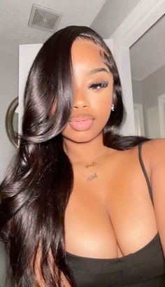 black girls hairstyles💕 Trinity Aniyah, September Mood, Hair Ponytail, Ponytail Styles, Hair Inspo Color, Face Card, Girl Hair, Black Girls Hairstyles