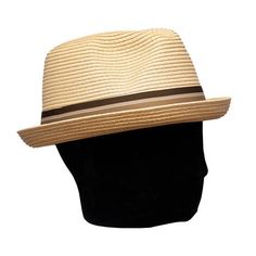 The Saint Martin Sewn Paper Short Brim Fedora is lightweight, stylish and easy to wear. Made from 100% Sewn Paper, this hat gives the perception of a straw hat without the rigidity. The extra short, upturn brim, is a different take on the trilby fedora and provides and uniquely stylish look all while keep true to the higher profile classic fedora crown. This hat comes with a faux leather inner sweat for ease of wear and comfortably. This hat comes in two great color options, Brown and Natural. Brim Upturn 1 3/4" Crown 4" Front 5" Side Features Two Great Color Options: Brown and Natural 100% Sewn Paper Cloth Hat Band Faux Leather inner sweat band Saint Martin Pin Sizes Medium - 7 to 7 1/8 Large - 7 1/4 to 7 3/8 Extra Large - 7 1/2 to 7 5/8 Sewn Paper, Trilby Fedora, Gambler Hat, Profile Classic, Upf Clothing, Outback Hat, Mens Hats Fashion, Hat Stores, Sweat Band