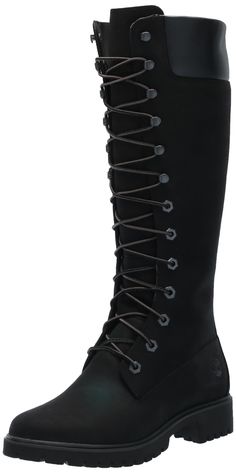 PRICES MAY VARY. Upper made with waterproof Premium Timberland Leather and ReBOTL fabric Lace-up style Padded leather collar ReBOTL fabric lining Anti-fatigue removable footbed Water Proof Boots Women, Knee High Timberland Boots, Timberland Women Boots, Alaska Style, Ridding Boots, Tall Lace Up Boots, Heels And Sneakers, Timberland Women, Alaska Fashion