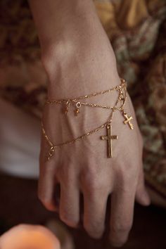 Different Crosses, Holier Than Thou, Layered Cross Necklace, Layered Crosses, Light Weight Jewelry, Classy Jewelry, The Heavens, Jewelry Lookbook