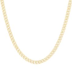 A trending style, this Cuban link chain measures 20 inches long and approximately 4.5 millimeters wide. Diamonds Direct, Cuban Link Chain Necklaces, Closet Essentials, Link Chain Necklace, Cuban Link Chain, Cuban Link, Chains For Men, Chains Jewelry, Free Shopping