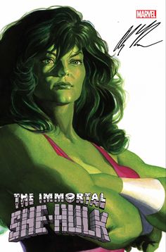 the cover to the comic book, the incredible she - hulk by steve vandervel