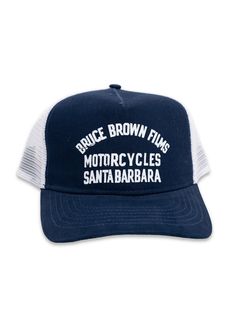 We're thrilled to offer this limited edition hat in collaboration with Bruce Brown Films. The mid-crown five panel design offers protection from a life on the trail, while the mesh back provides ventilation and allows for easy movement. Paired with a snap-back closure to ensure this one won't fly off the handlebars and a screened logo on front to complete the look. This limited edition hat is a true one-of-a-kind piece of gear. THE SPECS + DETAILS Cotton Twill Canvas 5-panel structured hat Adjus Five Panel, Top Golf, Snap Backs, The Trail, Panel Design, Cotton Twill, Trucker Hat, Limited Edition, Garage