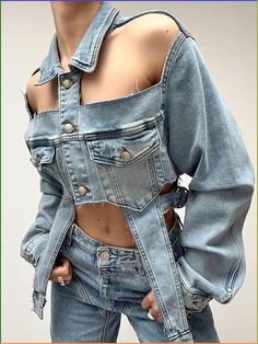 La Roche Posay Retinol B3 Anti-Wrinkle Serum 30ml High Fashion Denim, Denim Shorts Outfit Summer, Denim Quilt Patterns, Y2k Woman, Denim Jean Dress, Denim Looks, Trendy Denim, Denim Wear, Upcycle Jeans