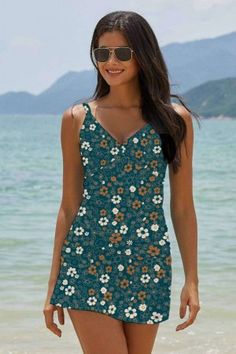 New Arrivals 2024 - Swimsuits & Bikinis & Tankinis | WalkOnBeach Casual Floral Print Tankini For Swimming, Summer Multicolor V-neck Tankini, Spring Floral Print V-neck Tankini, Casual V-neck Tankini For Spring, Casual Printed Tankini For Vacation, Printed V-neck Tankini For Beach Party, Beachy Sleeveless Printed Tankini, Blue Casual Tankini For Vacation, Spring V-neck Tankini For Beach Party