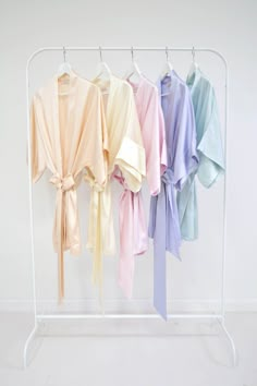 SAMANTHA SILK GETTING READY BRIDAL BRIDESMAIDS ROBE KIMONO IN ROSE PINK - STYLE 300 Bridal Kimono Robe, Bridesmaids Robe, Pastel Bridesmaids, Silk Bridesmaid Robes, Pastel Cottage, Bridesmaids Robes, Spring Cottage, Bridal Kimono, Sleepy Time