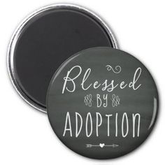 a black and white photo with the words,'blessed by adoption'on it