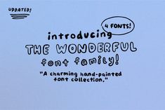 the wonderful font family is here to help you learn how to use it