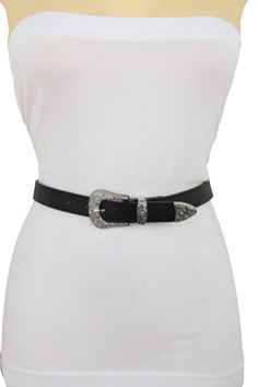 Special Style Day Night Evening Party Or Work Western Fashion BeltStyle : Fashion / Waist or HipCondition : Brand NewColor : Black faux leather fabric waistband + silver metal buckle Size: One Size Belt - Adjustable Can Fit Size Medium Waist Size: About 33" - 39"Belt Width : About 7/8" widthVery Special Fashionable Belt Beautiful For Every Day And For A Going Out Night. Brand New Trendy Urban Women Waistband Spring Summer Winter Fall Modern All Year Around Collection Ladies Fashion Feminine Styl Classic Belt, Fashion Feminine, Special Style, Faux Leather Fabric, Summer Winter, Leather Fabric, Metal Buckles, Black Belt, Black Faux Leather