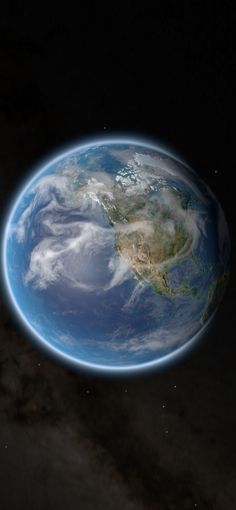 an image of the earth taken from space