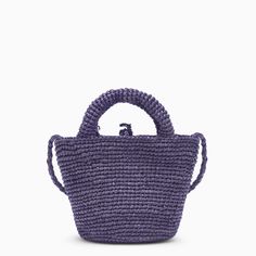 Lavender-coloured raffia mini bag by Manebí featuring two top handles, a shoulder strap, a drawstring fastening and a leather palm tree logo lettering tag.100% Raffia / Calf leather details Straw Travel Bag With Adjustable Top Handle, Travel Straw Bag With Adjustable Top Handle, Lavender Bags For Daily Use In Summer, Purple Bags For Spring Vacation, Purple Bucket Bag With Adjustable Strap, Purple Shoulder Bag For Spring Vacation, Spring Vacation Purple Shoulder Bag, Purple Bag With Adjustable Strap For Vacation, Lavender Bag For Everyday Use In Summer