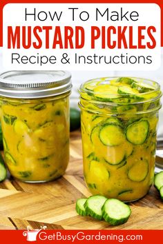 Homemade Mustard Pickles Recipe, How To Make Mustard Pickles, Canning Mustard Pickles, Best Pickles Recipe, Easy Mustard Pickles Recipe, Best Canned Pickle Recipe, What Can You Pickle, Cucumber Recipes For Canning, Mustard Pickles With Cauliflower