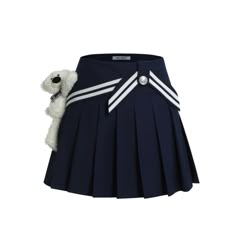 High Waist Pleated Preppy Skirt, Navy Fitted Mini Pleated Skirt, Preppy Pleated Mini Skirt, Preppy High-waisted Pleated Skirt, Blue Pleated Flared Mini Skirt, Navy Lined Tennis Skirt, Summer School Uniform Blue Skort, Blue School Uniform Skort For Summer, Blue School Uniform Pleated Skirt For Spring