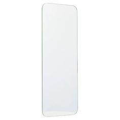 an empty white mirror on a white background