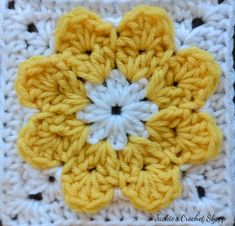 *You will love my 3D "Springtime Flower" granny square! *This beautiful 3D flower granny square is 5 inches wide using a 6mm crochet hook, but you can use any size hook. *This granny square pattern is easy to make with easy to follow instructions making it easy for beginners to follow. *Stitches used for this pattern are Double Crochet, Half double crochet, Single crochet & SL ST's *This pattern is written in English ONLY. *This pattern does not include photos. *This is a PDF pattern, NOT a fini Granny Square 3d, 3d Flower Granny Square, Granny Square Crochet Pattern Easy, Flower Granny Squares, Granny Square Flower, Flower Grandma, Flower Granny Square Pattern, Crochet Single Crochet, Granny Square Motif