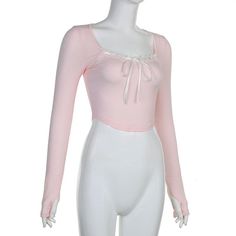 Please refer to our sizing chart for a guideline when choosing a size. 5 business days order processing time. 90% cotton 10% spandex. Fitted Cotton Long Sleeve Crop Top, Fitted Long Sleeve Cotton Crop Top, Fitted Cotton Crop Top With Lace Trim, Fitted Cotton Crop Top For Fall, Fitted Cotton Crop Top With Square Neck, Pink Fitted Square Neck Crop Top, Fitted Square Neck Crop Top, Casual Fitted Crop Top With Lace Trim, Trendy Stretch Crop Top With Lace Trim