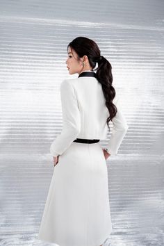 Classic Minimalist Style, Formal Parties, Mean Blvd, 2016 Wedding Dresses, Black Neck, White Belt, Cropped Blazer, Cropped Jacket, Crop Jacket