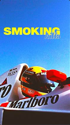 a magazine cover with an image of a racing car