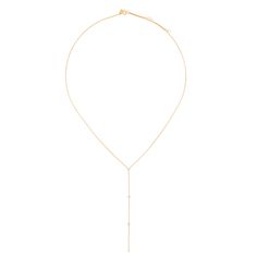 The Diamond Callae Lariat Necklace is a sparkly spin on a classic lariat chain. Featuring four fixed diamonds set along a cascading chain drop, this style brings effortless elegance to any look. Long Drop Diamond Necklace, Yellow Gold Diamond Lariat Necklace With Long Drop, Fine Jewelry Long Drop Diamond Necklace In Yellow Gold, Fine Jewelry Diamond Long Drop Necklace, Timeless Lariat Necklace With Adjustable Long Drop Chain, Minimalist Lariat Diamond Necklace For Formal Events, Timeless Long Drop Lariat Necklace With Adjustable Chain, Classic Long Drop Lariat Necklace With Adjustable Chain, Yellow Gold Long Drop Diamond Necklace