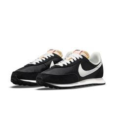 Retro Nike Running Shoes, Nike Retro Running Sneakers, Retro Nike Running Sneakers, Retro Nike Sneakers For Running, Retro Nike Running Shoes With Branded Insole, Black Retro Sneakers For Running, Retro Black Running Sneakers, Retro Black Sneakers For Running, Vintage Running Sneakers