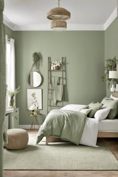 1. Dreamy Bedrooms
2. Sage Green Bedrooms
3. Bedroom Paint Colors
4. Bedroom Decor Inspiration Sage Green Wall Color Bedroom, Room Painting Guide, Sage Green Bedroom Walls Inspiration, Sage Bedroom Paint, Sage Green And Wooden Bedroom, Room With Light Green Walls, Sage Green Room Color Palette, Green Gray Bedroom Walls, Sage Green Paint For Bedroom