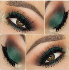 Green Makeup Look, Grass Is Always Greener, Fall Makeup Looks, Fall Makeup