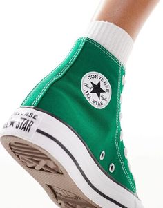 Shoes.by.Converse.Made for unboxing.High-top design.Lace-up fastening.Signature Converse All Star branding.Eyelets to inner foot for ventilation.Vulcanised rubber toe cap and outsole.Archival rubber taping.Platform sole.Product Code: 132979626 Green High-top Sneakers For Streetwear, Green High-top Sneakers With Laces For Sports, Sporty Green High-top Sneakers, Green Mid-top Sneakers, Green Mid-top Sneakers With Rubber Sole, Green High-top Sneakers For Sports, Green Sneakers With Round Toe And Laces, Green Sneakers With Round Toe, Green Round Toe Sneakers With Laces