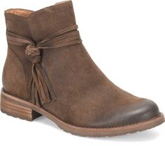 PRICES MAY VARY. Wander freely with the Blake bootie, crafted with waterproof Italian suede and a hint of rustic charm! Waterproof Italian suede Slip resistant TPR outsole Heel height of approximately 1 ¼ inches Side zipper for easy on / off Wander freely with the Blake bootie, crafted with waterproof Italian suede and a hint of rustic charm!|Waterproof Italian suede|Slip resistant TPR outsole|Heel height of approximately 1 ¼ inches|Side zipper for easy on / off|Wrap around knotted tassel detail Slouch Boots Outfit, Suede Slouch Boots, Low Ankle Boots, Slouch Boots, Western Ankle Boots, Boot Shoes, Slouched Boots, Fashion Inspiration Design, Womens Boots Ankle