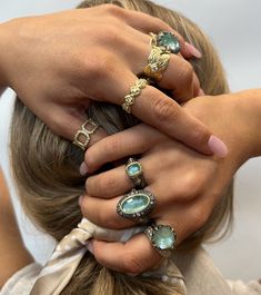 18k Yellow and Grey Sterling Silver Signet Ring with Crivelli 0.08 CT White Diamonds and 8X6 Cushion Emerald. Gemstone Ring Stack, Mix Metal Rings, Whimsical Rings, Paperclip Ring, Silver Ring Stack, Ring Stacks, Wrap Bangles, Diamond Stacks, Silver Cocktail