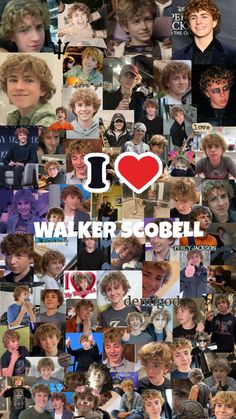 a collage of photos with the words i love walker soobell