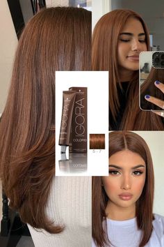 Copper Chocolate Hair, Chocolate Copper Hair Color, Copper Brown Highlights, Brown Cinnamon Hair Color, Glaze Hair, Chocolate Copper Hair, Copper Brown Hair Color, Honey Brown Hair