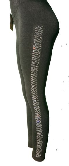 Sparkling Rhinestone embellished  strechable  leggings .95% polyester 5% Lycra .  Turn inside out and Cold wash available. Embellished Leggings, Legging Outfits, Womens Leggings, Wave Design, Girlfriend Gift, Gift For Girlfriend, Gift For Birthday, Outfits With Leggings, Mom Gift