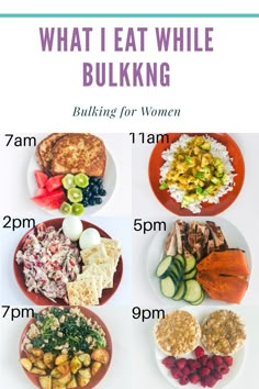 Bulking For Women, Bulking Meal Plan, Bulking Meals, Muscle Gain Meal Plan