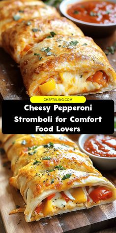 cheesy peperoni stromboli for comfort food lovers cover image