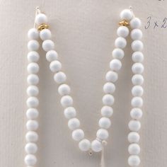 Vintage Czech Islam Muslim prayer beads 66 white glass beads Misbaha Tasbih White Beaded Necklaces With Oval Beads, White Large Beads Spiritual Jewelry, White Single Strand Spiritual Necklace, Spiritual Single Strand White Necklace, Elegant White Beaded Necklace For Meditation, White Spiritual Beaded Necklace With Large Beads, Spiritual White Beaded Necklaces With Large Beads, White Beaded Necklaces With Large Oval Beads, White Round Gemstone Beads