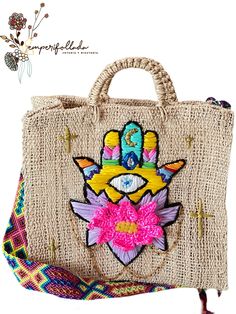 Handmade of henequen and beautifully embellished by artisans in Mexico these bags are a must have for the summer or for a unique gift and special occasion . We can make the bags in varias colors. We modify the inner colors of the hand depending the color of the bag   Small bag dimensions  Material: Henequen. Height: 9.5 inches Width: 12 inches Depth: 5 inches Strap 120cm Medium bag dimensions Material: Henequen. Height: 12 inches Width: 14 inches Depth: 5 inches Strap 120cm embroidered straps to Handwork Multicolor Embroidery Shoulder Bag As Gift, Summer Top Handle Straw Bag As Gift, Traditional Handheld Shoulder Bag For Summer, Rectangular Shoulder Bag With Multicolor Embroidery For Summer, Beige Rectangular Bag For Festivals, Summer Rectangular Bags With Multicolor Embroidery, Multicolor Embroidered Rectangular Shoulder Bag For Summer, Rectangular Embroidered Crochet Bag For Vacation, Bohemian Beaded Bag As Gift