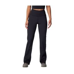 Take on every hike from the national park to the downtown street in the Columbia� Boundless Trek� Bootcut Leggings for Ladies. These leggings are built for performance with their Omni-Wick� technology, which wicks away moisture from your skin and dries fast. The flared bootcut legs allow room for larger hiking boots or just extra room to breathe. These leggings feature gusset details and a high-rise, comfort waistband. Tote your phone in the drop-in pocket. 75% polyester/25% elastane. Machine wash. Imported. Manufacturer style #: 2073051011.  75% polyester/25% elastane;   Omni-Wick technology wicks moisture and dries fast;   Gusset details;   Drop-in pocket;   Comfort waistband;   High-rise waist; Downtown Street, Bootcut Leggings, Ladies Leggings, Bass Pro Shop, Boot Cut Leggings, Leggings With Pockets, Extra Room, The National, Outdoor Gear