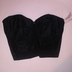 Dominique Bustier Corset Shaper Top 42f Black Boned Strapless Lightly Lined Underwire New With Tags *Bundle To Save Chavonne11 080924 Underbust Shapewear With Boned Bodice, Strapless Fitted Bra With Medium Bust Support, Fitted Strapless Bra With Medium Bust Support, Strapless Bra With Medium Bust Support, Fitted Tube Top With Medium Bust Support And Underwire, Strapless Padded Fitted Bra, Padded Fitted Strapless Bra, Black Bandeau Tube Top With Boned Bodice, Fitted Padded Strapless Tube Top