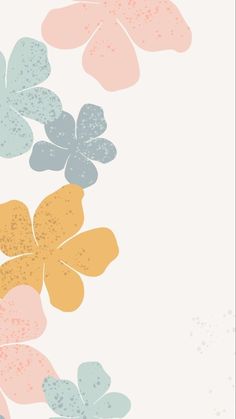 an abstract floral background with pastel colors