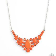 Bali Ballroom, Gorgeous Orange Necklace With Matching Earrings Lead And Nickel Free Gold Fringe Necklace, Bullet Necklace, Orange Necklace, Yellow Necklace, Brown Necklace, Red Necklace, Fringe Necklace, Tree Of Life Necklace, Friend Necklaces