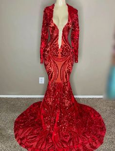 Red Square Neck Long Formal Evening Dresses For Vday Dress, Plus Size Birthday, Birthday Party Dresses, Red Square, Dresses Mermaid, Birthday Party Dress, Prom Night, Handmade Dresses, Party Gowns