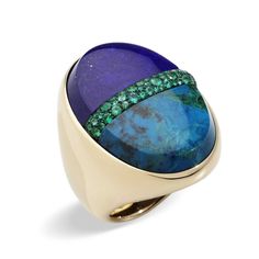 GABRIELLE'S AMAZING FANTASY CLOSET | We reveal Pomellato's Armonie Minerali hardstone rings | The Jewellery Editor Rutilated Quartz Necklace, Jewellery Luxury, Emerald Bracelet, High Jewelry Ring, Jewelry Designing, Orange Sapphire, Raw Beauty, Cabochon Ring