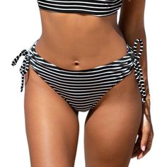 Show up to the beach or pool in fresh style with these cute Women's CUPSHE Striped Side Tie Shirred Hipster Bikini Bottoms.Click on this WOMEN'S GUIDE to find the perfect fit and more! Show up to the beach or pool in fresh style with these cute Women's CUPSHE Striped Side Tie Shirred Hipster Bikini Bottoms.Click on this WOMEN'S GUIDE to find the perfect fit and more! FEATURES Ruched drawstring sides Pull-on styling Partially linedFIT & SIZING Midrise sits on the high hipFABRIC & CARE Nylon, span Drawstring Tie-side Bottom Swimwear For Beach Season, Vacation Swimwear With Drawstring For Sunbathing, Beachy Stretch Swimwear With Drawstring, Beachy Swimwear With Drawstring For Beach Season, Casual Tankini For Sunbathing On Vacation, Beach Season Tankini With Tie-side Bottom, Striped Tie-side Bottom Swimwear For Sunbathing, Beachy Tankini With Tie-side Bottom, Beachy Stretch Tankini With Tie-side Bottom